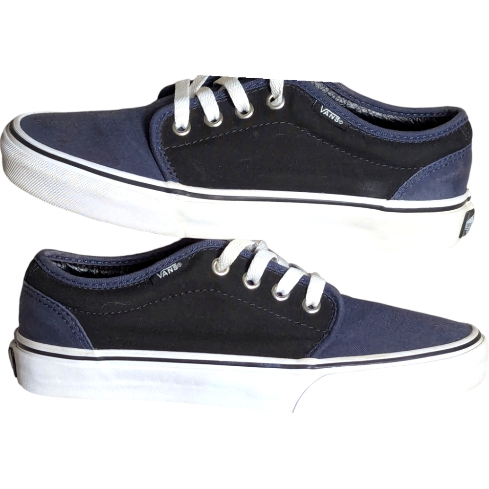 VANS Unisex Vulcanized Navy/Black Low top Skate Shoe